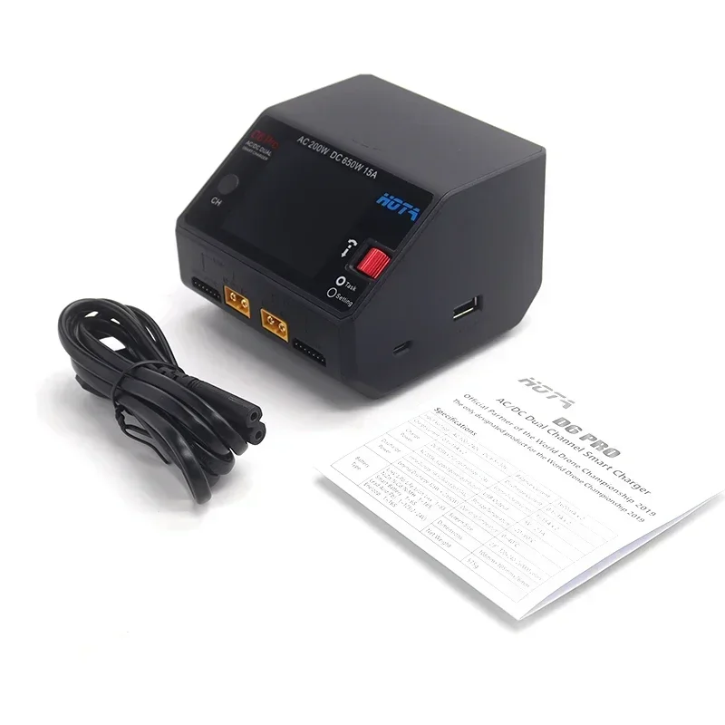 HOTA D6 Pro 200W AC/650W DC Du - đánh giá và giá Fpv Drone Charger